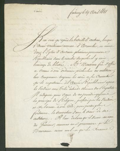 Correspondance et notes diverses conservées avec le manuscrit des Mémoires de la marquise de La Rochejaquelein (286 J 2).